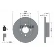 TEXTAR 92065700 - Jeu de 2 disques de frein avant