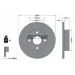 TEXTAR 92066600 - Jeu de 2 disques de frein avant