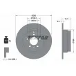 TEXTAR 92066803 - Jeu de 2 disques de frein arrière