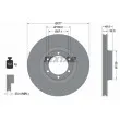 TEXTAR 92074600 - Jeu de 2 disques de frein avant