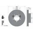 TEXTAR 92076100 - Disque de frein avant droit