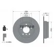 TEXTAR 92076603 - Jeu de 2 disques de frein arrière