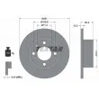 TEXTAR 92076800 - Jeu de 2 disques de frein arrière
