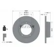 TEXTAR 92081100 - Jeu de 2 disques de frein avant