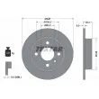 TEXTAR 92082800 - Jeu de 2 disques de frein arrière