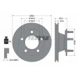 TEXTAR 92087300 - Jeu de 2 disques de frein avant