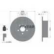 TEXTAR 92090700 - Jeu de 2 disques de frein arrière