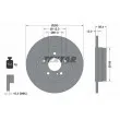Jeu de 2 disques de frein arrière TEXTAR [92091103]