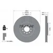 TEXTAR 92098505 - Jeu de 2 disques de frein avant