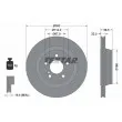 TEXTAR 92099503 - Jeu de 2 disques de frein arrière