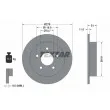 TEXTAR 92099800 - Jeu de 2 disques de frein arrière