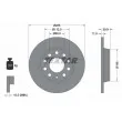 TEXTAR 92106303 - Jeu de 2 disques de frein arrière