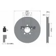 TEXTAR 92106603 - Jeu de 2 disques de frein avant