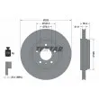 TEXTAR 92107003 - Jeu de 2 disques de frein arrière