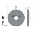 TEXTAR 92107800 - Jeu de 2 disques de frein avant