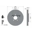 TEXTAR 92108200 - Jeu de 2 disques de frein avant