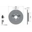 TEXTAR 92109703 - Jeu de 2 disques de frein arrière