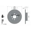 TEXTAR 92111303 - Jeu de 2 disques de frein avant