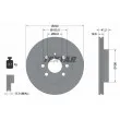 TEXTAR 92111403 - Jeu de 2 disques de frein avant