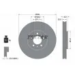 TEXTAR 92111900 - Jeu de 2 disques de frein avant