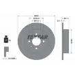 TEXTAR 92125403 - Jeu de 2 disques de frein arrière