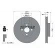 TEXTAR 92126003 - Jeu de 2 disques de frein avant