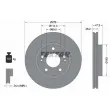 TEXTAR 92131000 - Jeu de 2 disques de frein avant