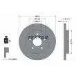 TEXTAR 92138200 - Jeu de 2 disques de frein avant