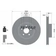 TEXTAR 92139500 - Jeu de 2 disques de frein avant