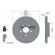 Jeu de 2 disques de frein avant TEXTAR [92141205]
