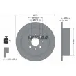 TEXTAR 92147500 - Jeu de 2 disques de frein arrière