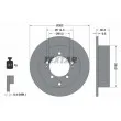 TEXTAR 92148600 - Jeu de 2 disques de frein arrière