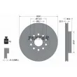 TEXTAR 92149600 - Jeu de 2 disques de frein arrière