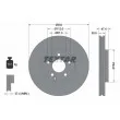 Jeu de 2 disques de frein avant TEXTAR [92152105]