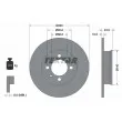 Jeu de 2 disques de frein arrière TEXTAR [92152500]