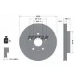 TEXTAR 92155600 - Jeu de 2 disques de frein avant