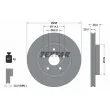 TEXTAR 92156503 - Jeu de 2 disques de frein avant