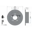 Jeu de 2 disques de frein avant TEXTAR [92156800]