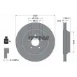 TEXTAR 92160705 - Jeu de 2 disques de frein arrière