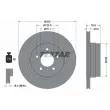 TEXTAR 92161103 - Jeu de 2 disques de frein arrière