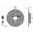 TEXTAR 92162200 - Jeu de 2 disques de frein arrière