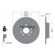 TEXTAR 92167603 - Jeu de 2 disques de frein arrière