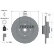 TEXTAR 92168703 - Jeu de 2 disques de frein arrière