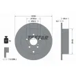 TEXTAR 92170403 - Jeu de 2 disques de frein arrière
