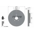 TEXTAR 92171503 - Jeu de 2 disques de frein avant