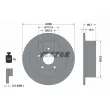 TEXTAR 92171603 - Jeu de 2 disques de frein arrière