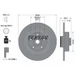 TEXTAR 92175703 - Jeu de 2 disques de frein arrière