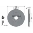 TEXTAR 92186305 - Jeu de 2 disques de frein avant