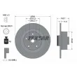 TEXTAR 92196103 - Jeu de 2 disques de frein arrière