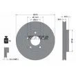 TEXTAR 92198203 - Jeu de 2 disques de frein avant